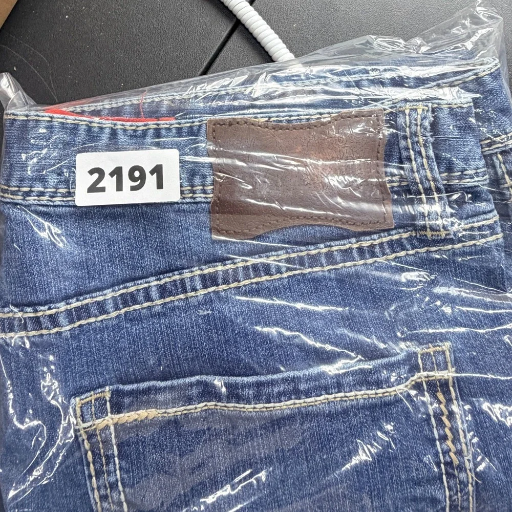 Rock & Roll Double Barrel Cotton Blend Mens Sz 42x32 Blue Jeans Western Bootcut